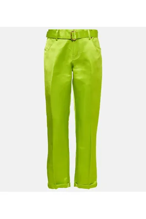Tom Ford Cuffed silk straight pants