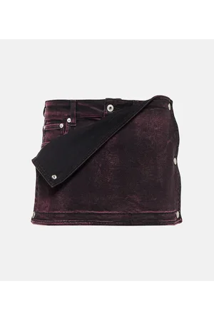 Y / PROJECT Janty panel denim skort