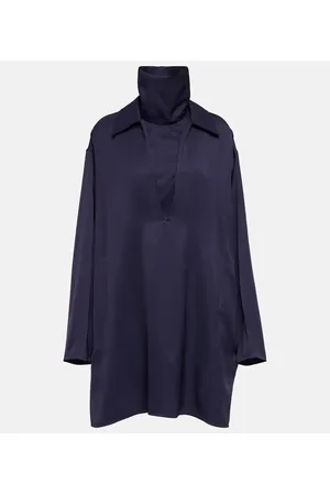 Jil Sander High-neck satin minidress