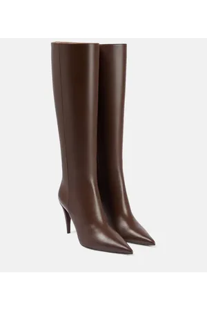 VALENTINO GARAVANI Rockstud leather knee-high boots