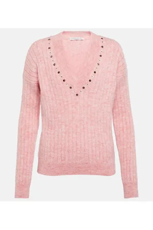Alessandra Rich Embellished wool-blend sweater