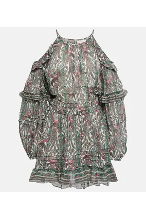 Isabel Marant Gabinia printed cotton and silk minidress
