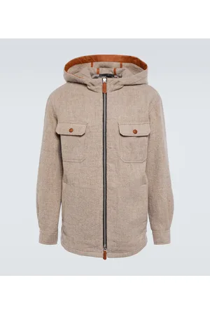 Giorgio Armani Hooded virgin wool blouson