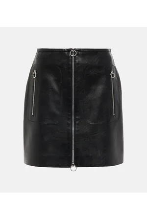 Stella McCartney Faux leather zip miniskirt