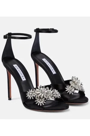 Aquazzura Crystal Margarita embellished sandals