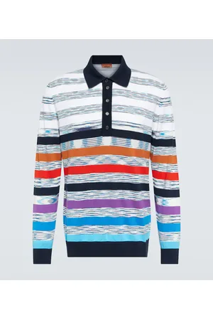Missoni Striped cotton polo top