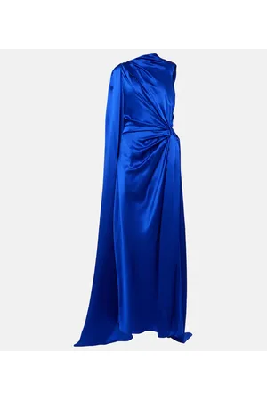 Roksanda Asymmetric draped silk gown