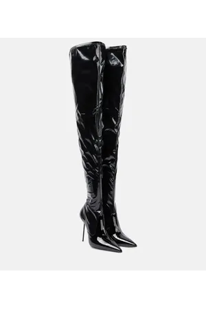 PARIS TEXAS Lidia latex over-the-knee boots