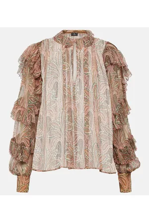 Etro Paisley silk crepon blouse