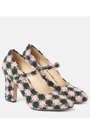 EMILIA WICKSTEAD Orelia checked tweed Mary Jane pumps