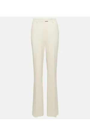 Etro Jacquard wool straight pants