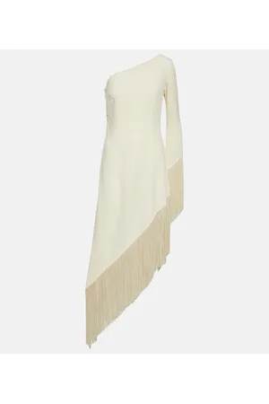 ‎Taller Marmo‎ Aventador fringed one-shoulder midi dress