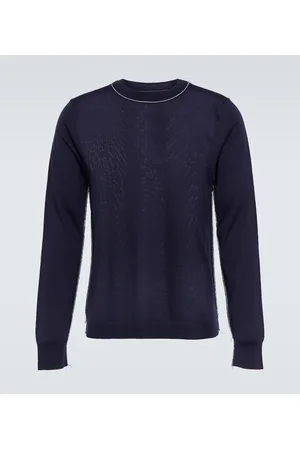 Maison Margiela Work in Progress seam-detail wool sweater