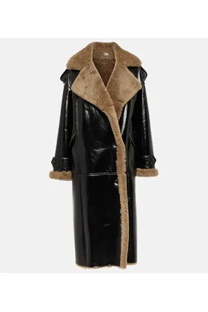 The Mannei Jordan shearling-trimmed leather coat
