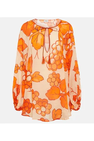 Etro Printed ramie tunic