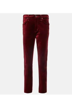 Citizens of Humanity Jolene high-rise slim velvet pants