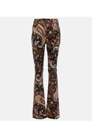 Etro Paisley high-rise flared jeans