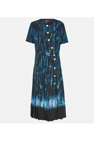 Altuzarra Myrtle printed pleated midi dress