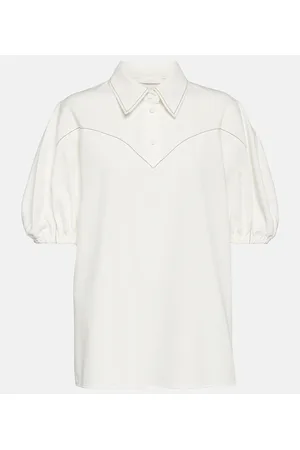 Chloé ChloÃ© Puff-sleeve cotton blouse