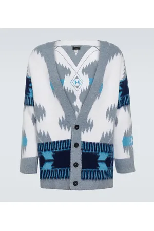 Alanui Icon jacquard virgin wool cardigan