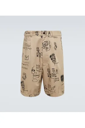 JUNYA WATANABE X Basquiat printed cotton shorts