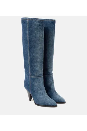 Isabel Marant Ririo denim knee-high boots