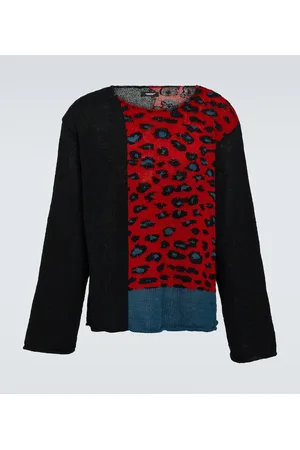 UNDERCOVER Leopard-print wool sweater