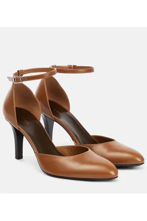 The Row Demi leather pumps