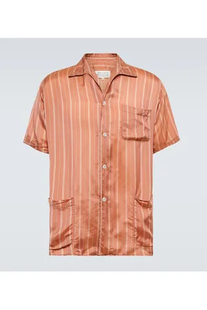 Maison Margiela Striped bowling shirt