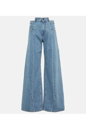 Maison Margiela DÃ©cortiquÃ© high-rise wide-leg jeans
