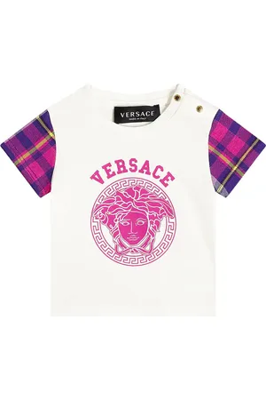 VERSACE Baby Medusa cotton-blend jersey T-shirt