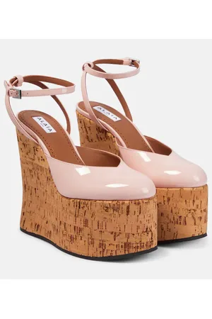 Alaïa AlaÃ¯a Riviera patent leather wedges