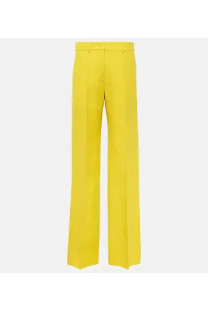 VALENTINO CrÃªpe Couture high-rise straight pants