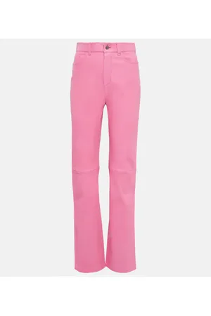 Stouls Terry high-rise straight leather pants