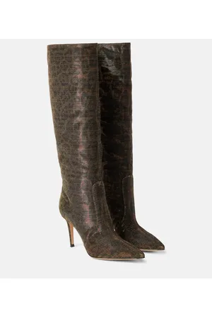 Gianvito Rossi Hansen leopard-print knee-high boots