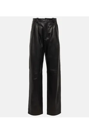 NILI LOTAN Etienne high-rise straight leather pants