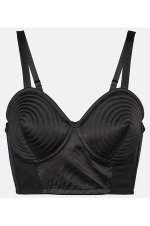 Jean Paul Gaultier Tattoo Iconic satin bra top