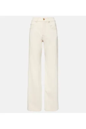 Brunello Cucinelli Garment-dyed wide-leg jeans