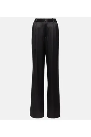 NILI LOTAN Flavie silk wide-leg pants