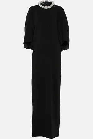 Stella McCartney Crystal-braided maxi dress