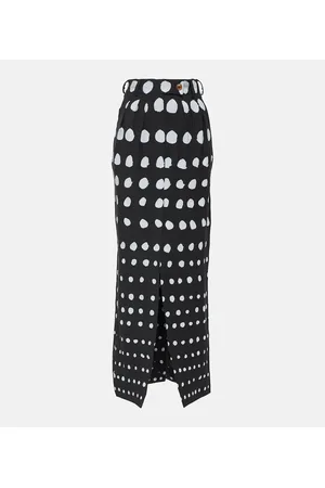 Vivienne Westwood Polka-dot wool maxi skirt