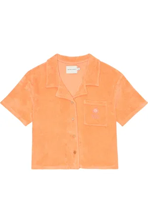 The New Society Niccolo embroidered cotton terry shirt