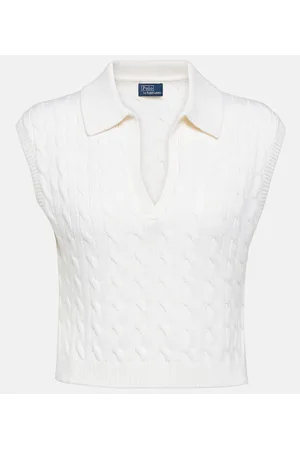 Ralph Lauren Cable-knit wool-blend sweater vest