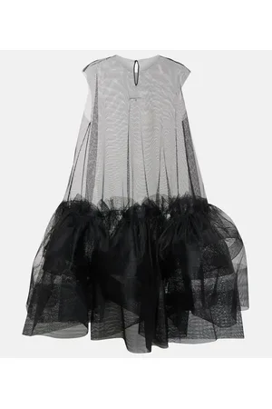 Maison Margiela Bow-detail tulle midi dress