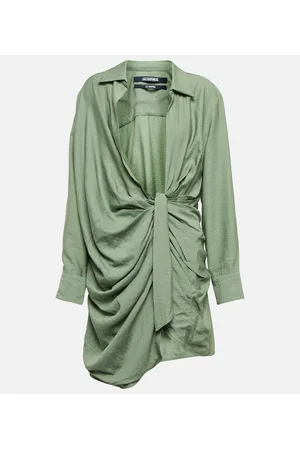 Jacquemus La Robe Bahia tie-detail minidress