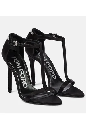 Tom Ford T crystal-embellished satin sandals