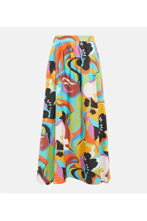 Etro Floral cotton maxi skirt