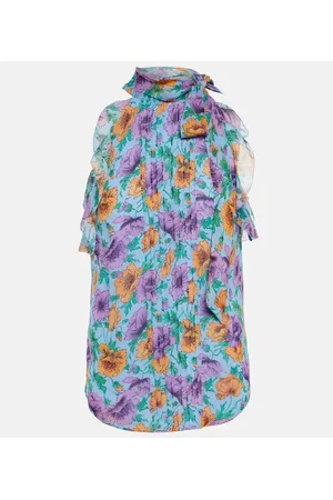 VERONICA BEARD Dali floral silk top