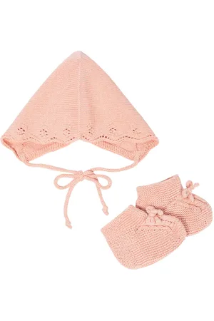 La Coqueta Baby Rixo bonnet and booties set