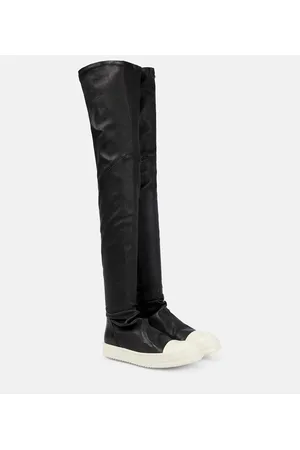 Rick Owens Stocking over-the-knee leather boots